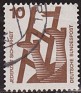 Germany 1971 Broken Ladder 10 Pfennig Brown Scott 1075. Alemania 1971 1075. Uploaded by susofe